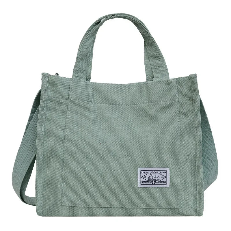 Fashionable Simple Women's Corduroy Crossbody Bag.