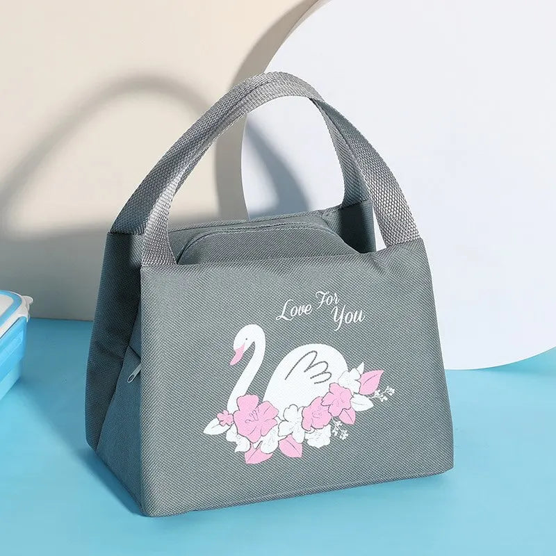 Kids Lunch Bag for School Portable Thermal Bag Children Cartoon Insulated Lunch Bag.