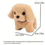 Pet Companion Battery Operated Toy Plush pet electronic interactive toy  walking barking wagging tail Simulation puppy