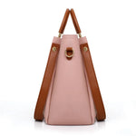 Women's Handbag New Fashion 4-Piece Set Tote Shoulder Crossbody Bag.