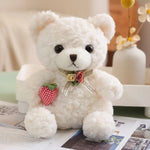 Animal 20CM Rose Soft with Bow Stuffed Animal Bear