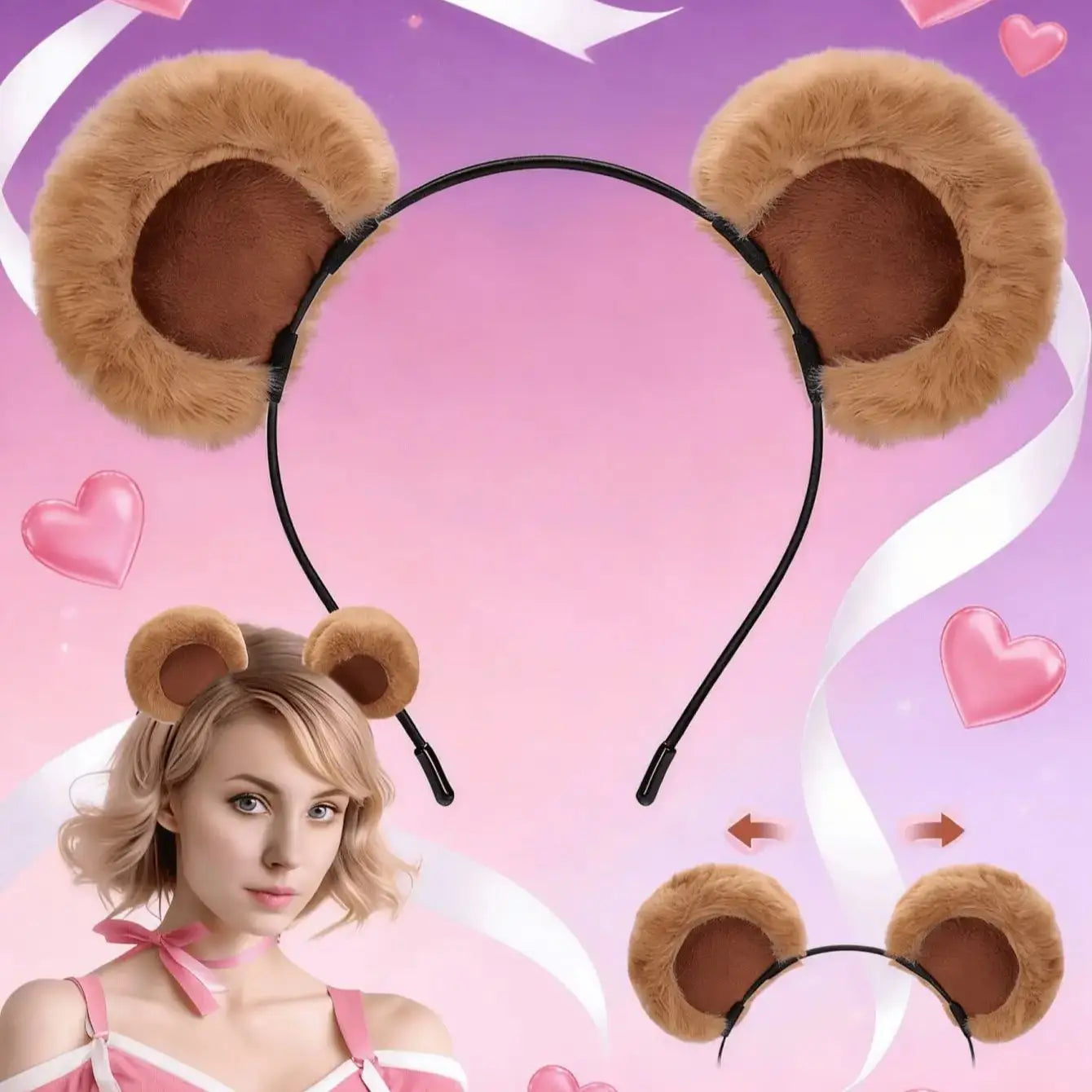 1pc Valentine's Day Brown Bear