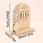 Ramadan Wooden Countdown Calendar, Islamic Eid Flip Desk Calendar