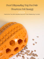 Pet Toy Sound Making Peanut Shape TPR Dog Toy with Food Dispensing Feature Durable Chew Resistant Teeth Grinding Simulation Toy