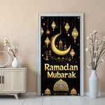 Eid Mubarak Decoration 2026 Hanging Flag Ramadan For Home Door Islamic Muslim Party Decor Ramadan Kareem Banner Eid Al-Fitr Gift