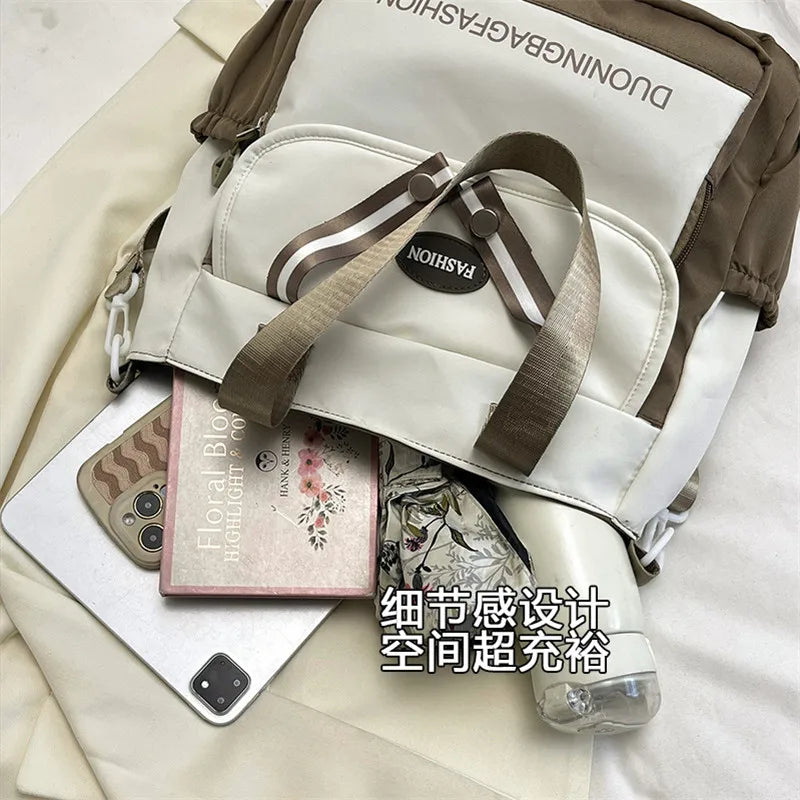 Women's Tote Bag, Large Capacity Daily Handbag, Travel Bucket Shoulder Bag.