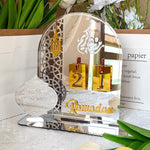 Acrylic Ramadan Countdown Calendar with Base
