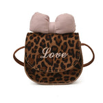 Toddler Kids Purses And Handbags Cute Mini Bowknot Crossbody Bag Fashion Little Girl Small Coin Pouch Children Leopard Hand Bags