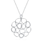 Circle Round Necklaces for Women Long Chain Pendant Party Birthday Gift Daily Wear