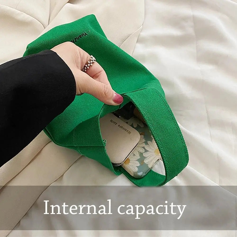 Casual Handbags Canvas Shoulder Crossbody Bags Large Capacity Shopper Bag.