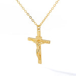 Religion Cross Necklace For Women Men Stainless Steel Chains Choker Christian Jesus Cross Pendants Jewelry Prayer Baptism Gifts