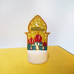 Eid Mubarak Candle Light Ramadan Decoration for Home Ornaments Eid Al-Fitr Kareem Festival Islamic Muslim Party Decor