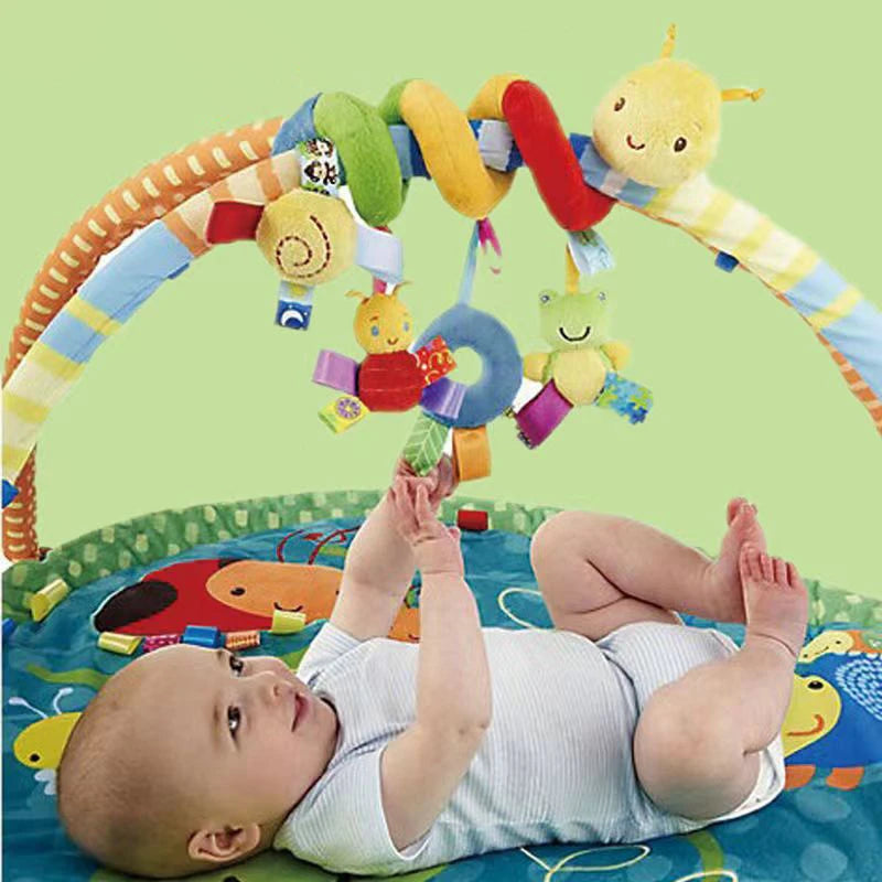 Baby Stroller, Hanging Bell, Plush, Baby color label