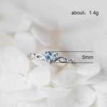 Simple Heart Ring For Women Cute Finger Rings Romantic Birthday Gift For Girlfriend Fashion Zircon Stone Jewelry