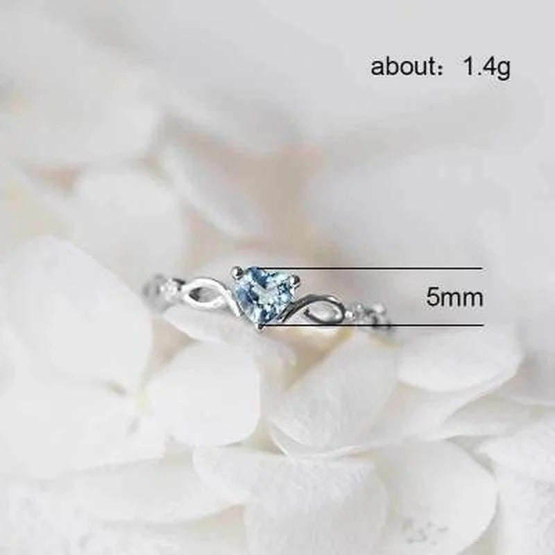 Simple Heart Ring For Women Cute Finger Rings Romantic Birthday Gift For Girlfriend Fashion Zircon Stone Jewelry