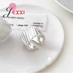 Rings for Women Couple 925 Sterling Silver Minimalist Handmade Simple Wide Interware Ring