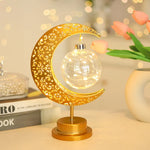Ramadan Moon Led Light 2026 Eid Mubarak Decoration Metal Lamp