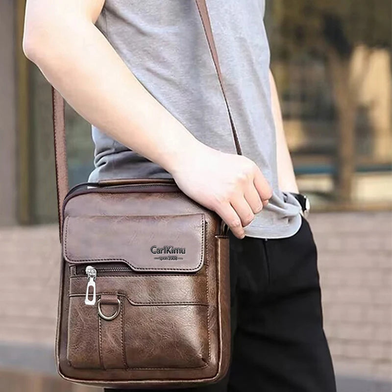 Men's bags with a slanted strap.
