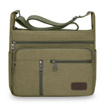 Men Canvas Shoulder Bags Casual Tote Travel Men's Crossbody Bag.