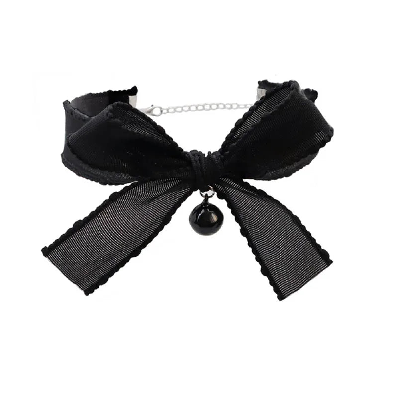 Fashion Necklace for Women Lace Heart Bell Camellia Flower Velvet Clavicle Butterfly Sexy Choker Jewelry
