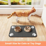 Pet Feeding Mat-Absorbent Placemat for Food and Water Bowl, with Waterproof Rubber Backing, Quick Dry Water Mat for Dog& Cat