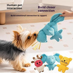 Interactive training toys for dogs cute animal plush sounding toys stress-relief and bite-resistant pet toys for cats