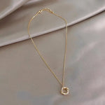 Fashion Cross Rotating 925 Sterling Silver Pendant Chain 14k Gold Plated Necklace Gold Necklace for Women.