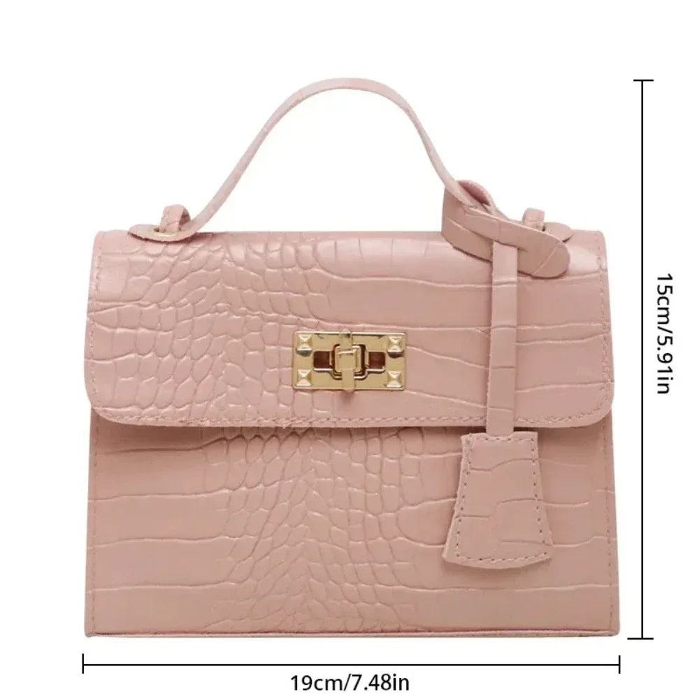 Crocodile print  hand bag for Women.