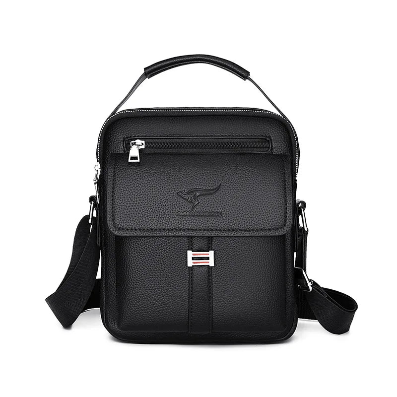New Men's Handbag Trendy Casual Crossbody Shoulder Waterproof High-quality Leather Bags.
