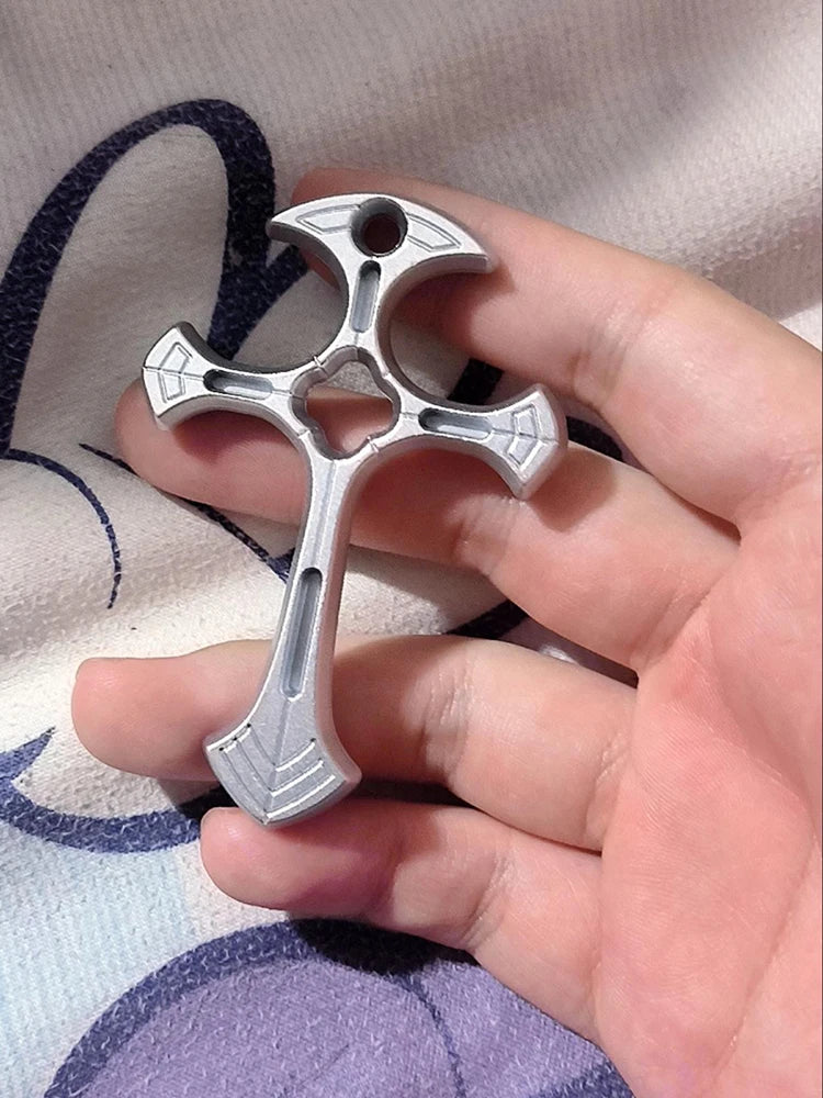 Fashion Jewelry Cross Necklace With Chain Outdoor Men EDC Gear Boy Gadget Tactical SelfDefense Women Multi-Tools