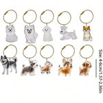 Pet Hair Memorial Resin Storage Capsule Creative Cat/Dog Hair Pendant Unique Keychain Novel Trendy Souvenir Car Decorate Gift