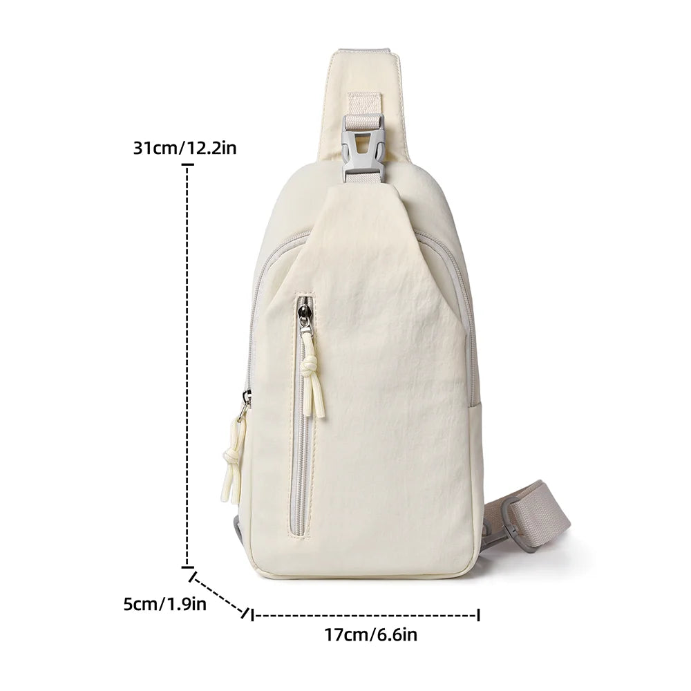 Men's casual messenger bag-multifunctional chest bag.