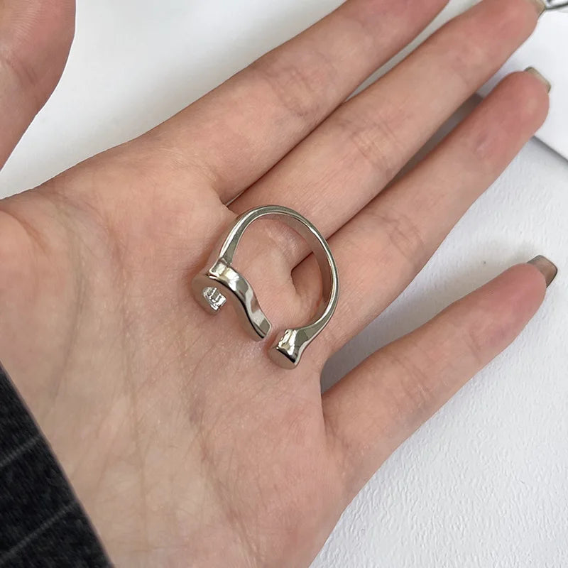 Question Mark Rings for Women Finger Ring Streetwear Adjustable Ring Party Anniversary Jewelry Gift