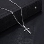 Hot Selling Jewelry Cross Pendant Necklace With Zircon Fashionable And Personalized Design.
