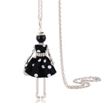 Cute Women Necklace Statement Lady Charm Long Trendy New Fashion Female Big Pendant Lovely Jewelry Polka Dot Gift Wholesale