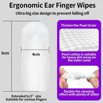 Pet cleaning products Ear cleaning wipes, fingertips, mite removal for Cat and dog ear cleaning