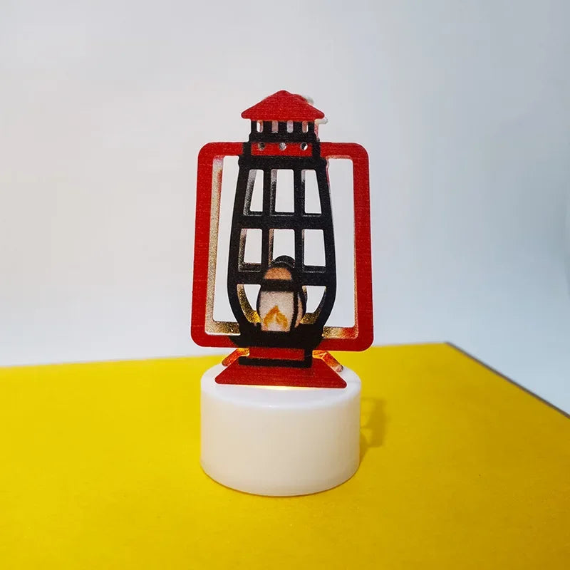 Eid Mubarak Candle Light Ramadan Decoration for Home Ornaments Eid Al-Fitr Kareem Festival Islamic Muslim Party Decor