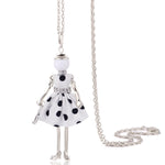 Cute Women Necklace Statement Lady Charm Long Trendy New Fashion Female Big Pendant Lovely Jewelry Polka Dot Gift Wholesale