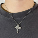 Cross Pendant Necklaces Classical Sparkling CZ Cross Necklace Jewelry Festival Party Daily Gifts For Men