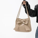 Fashion Bow Handlebags For Women Shoulder Bags Leisure Armpit Bag Shopping Versatile Bags.