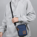Men's Business Shoulder Bag Casual Man's Messenger Durable Waterproof Oxford Cloth Bag.