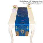 Ramadan Decor Table Runner EID Mubarak Decoration For Home Tablecloth Ramadan Kareem Islamic Muslim Party Eid Al Adha Gifts