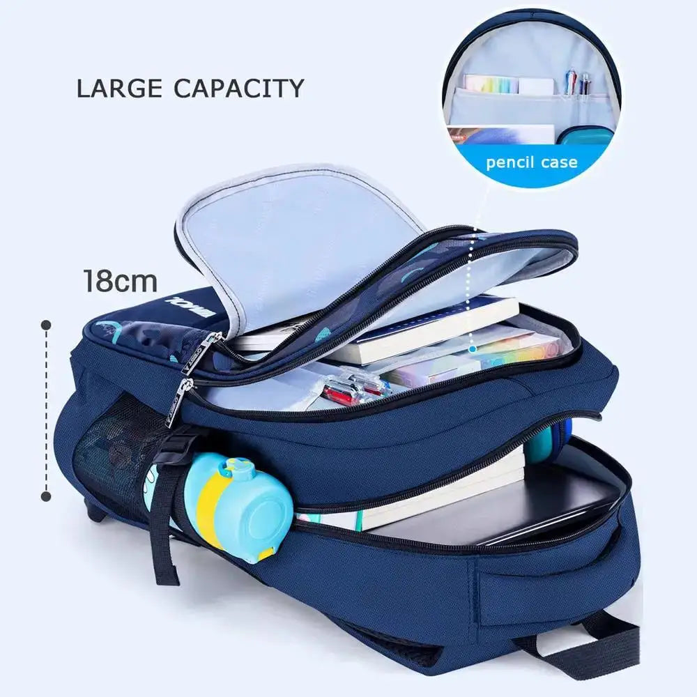New Children School Bags Kids Backpack In Primary Schoolbag For Teenager Boys.