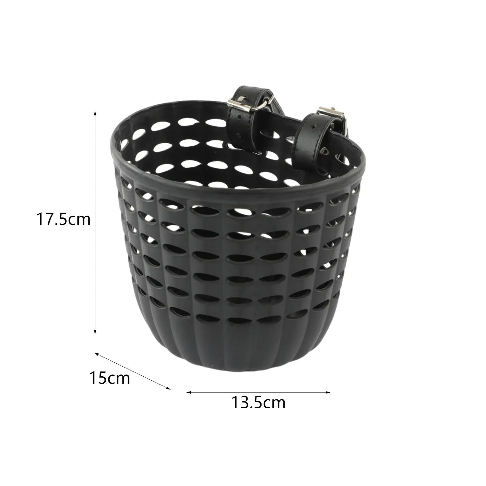 Kids Bike Basket Durable Storage Basket with Adjustable PU Straps Handlebar Basket for Children Girls.