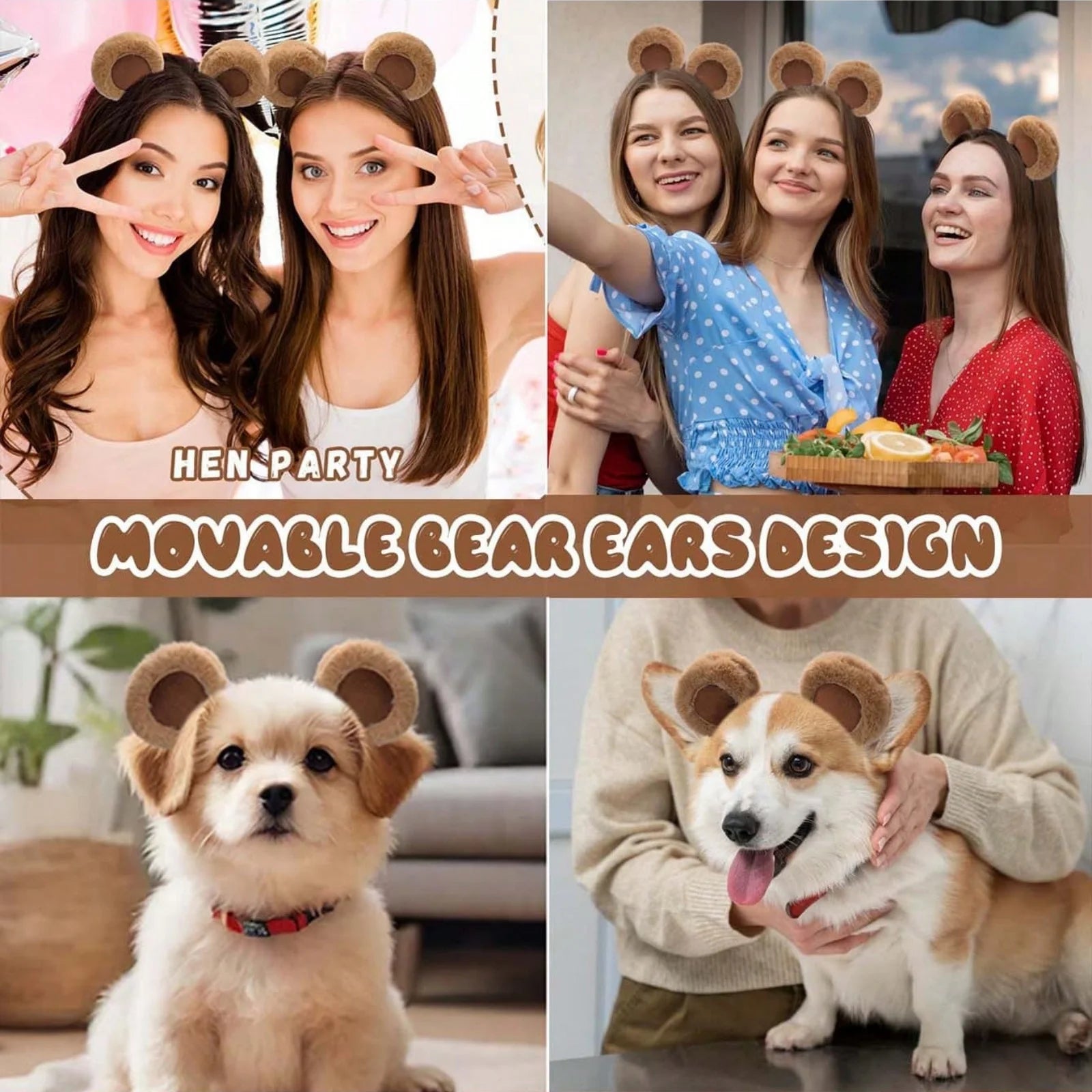 1pc Valentine's Day Brown Bear