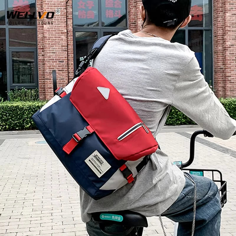 Men Crossbody Messenger Bags Fashionable Casual  Ridding Bag.