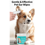 Pet cleaning products Ear cleaning wipes, fingertips, mite removal for Cat and dog ear cleaning