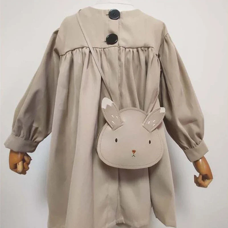 Cute Korean Cartoon PU Kids Crossbody Bags for Toddler Girls.