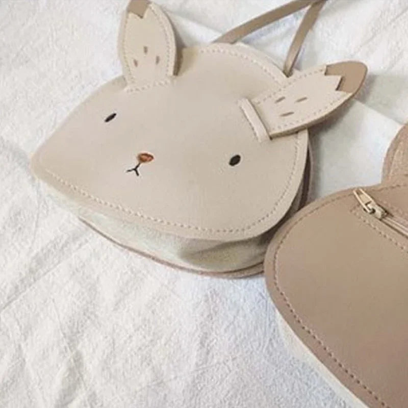 Cute Korean Cartoon PU Kids Crossbody Bags for Toddler Girls.