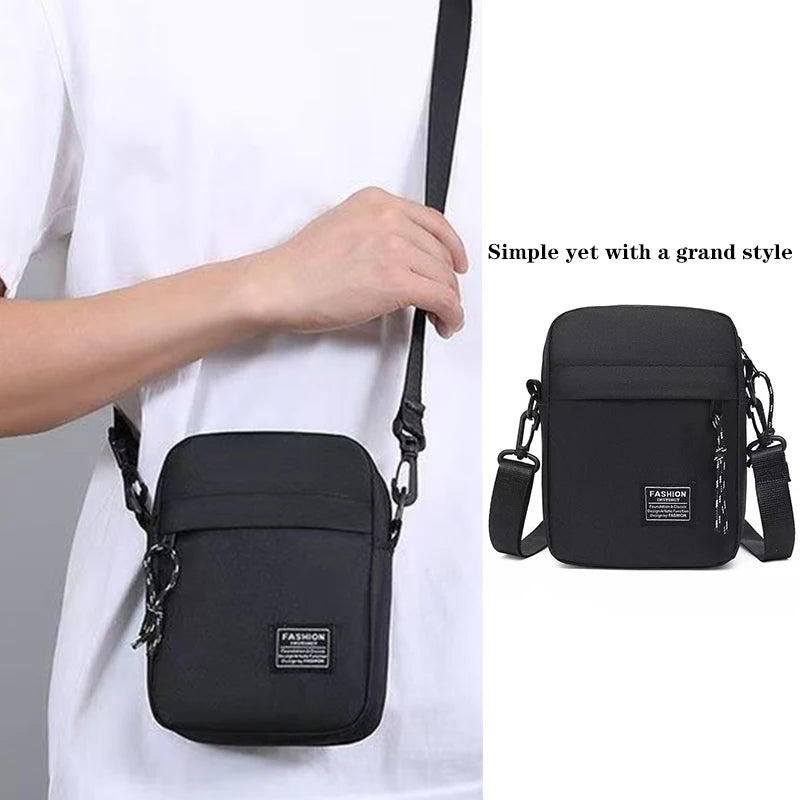 Men's bag suitable for daily use during school. Made of nylon material.